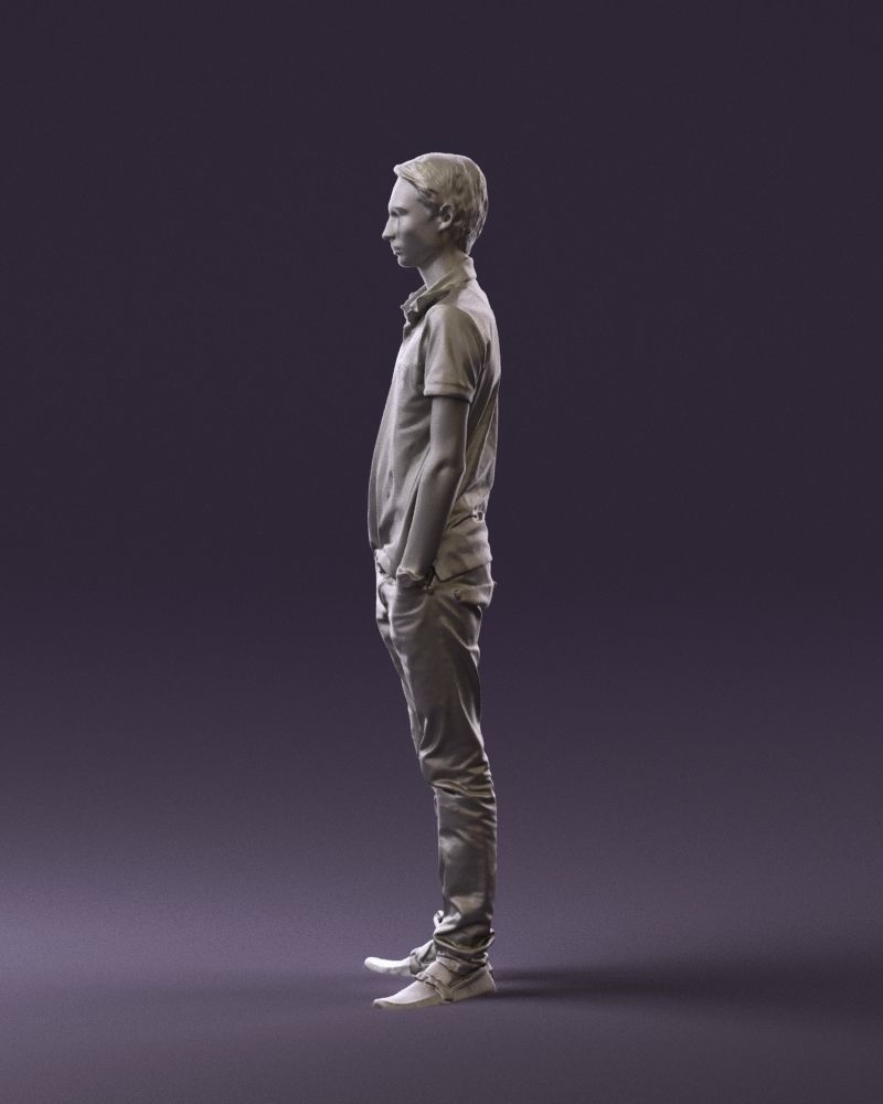 Man in jeans black philip plein 0727 3D Print Ready 3D print model_16