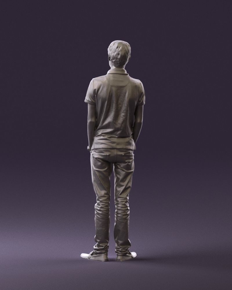 Man in jeans black philip plein 0727 3D Print Ready 3D print model_12
