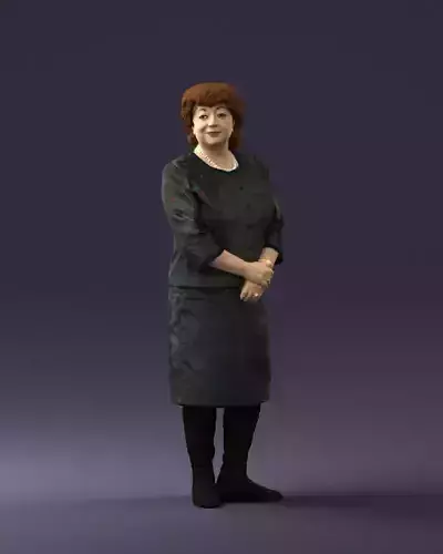 Lady womens suit with flowers 0737