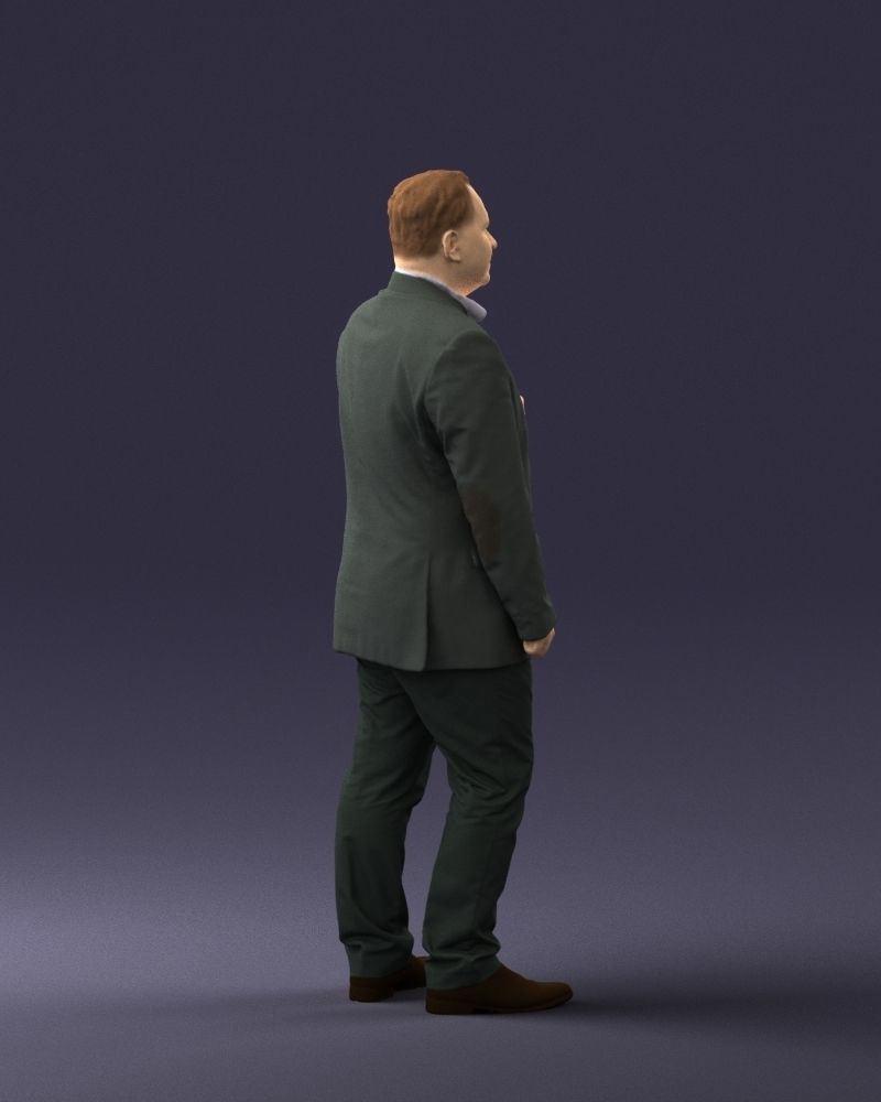 Mustachioed plump man suit 0739 3D Print Ready 3D print model_17