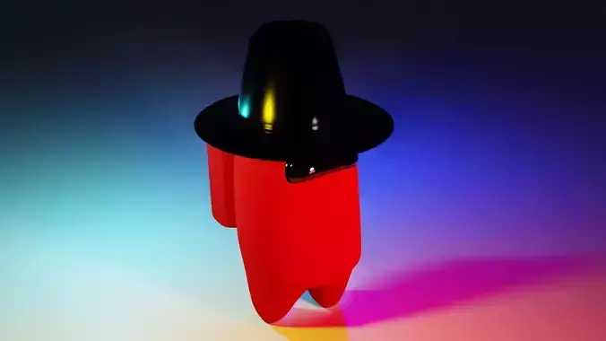 Among Us Rigged  Low-poly 3D model