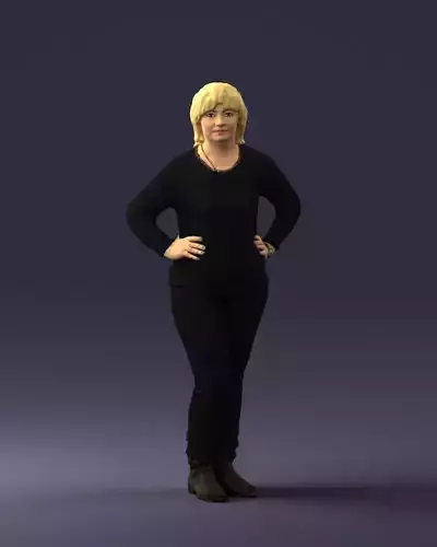 Woman leotard and sweater 0738