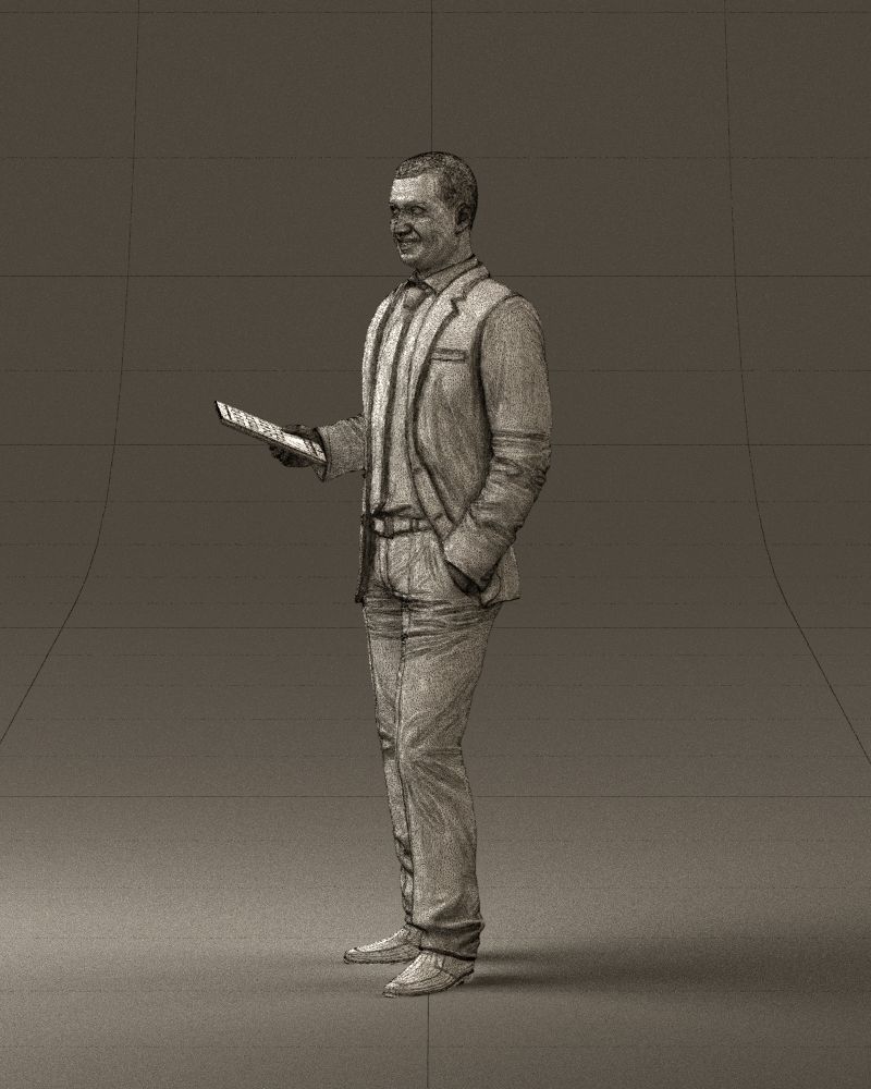 Man in blue suit ipad 0746 3D model_29