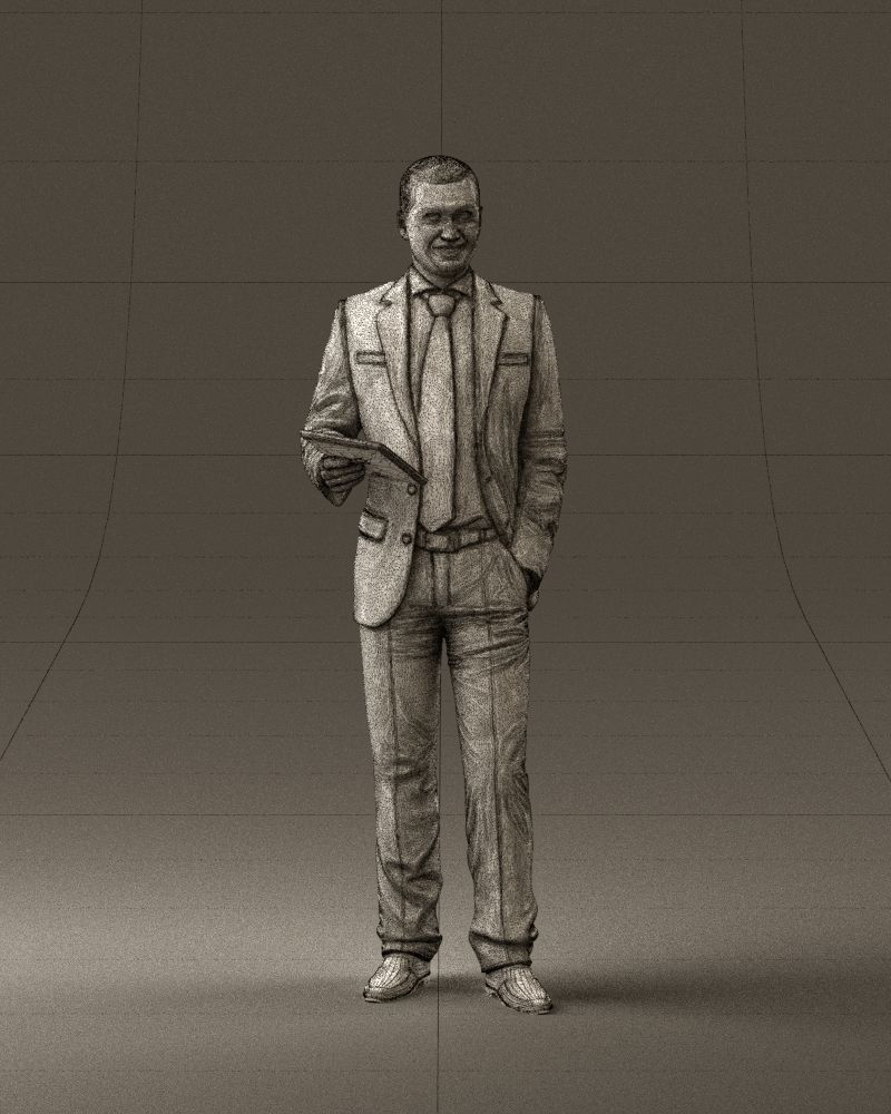 Man in blue suit ipad 0746 3D model_38