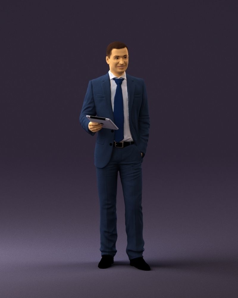 Man in blue suit ipad 0746 3D model_3