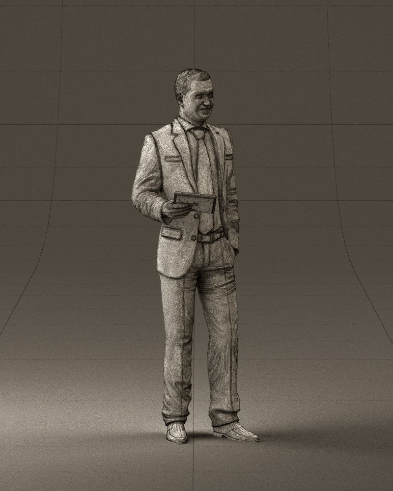 Man in blue suit ipad 0746 3D model_8