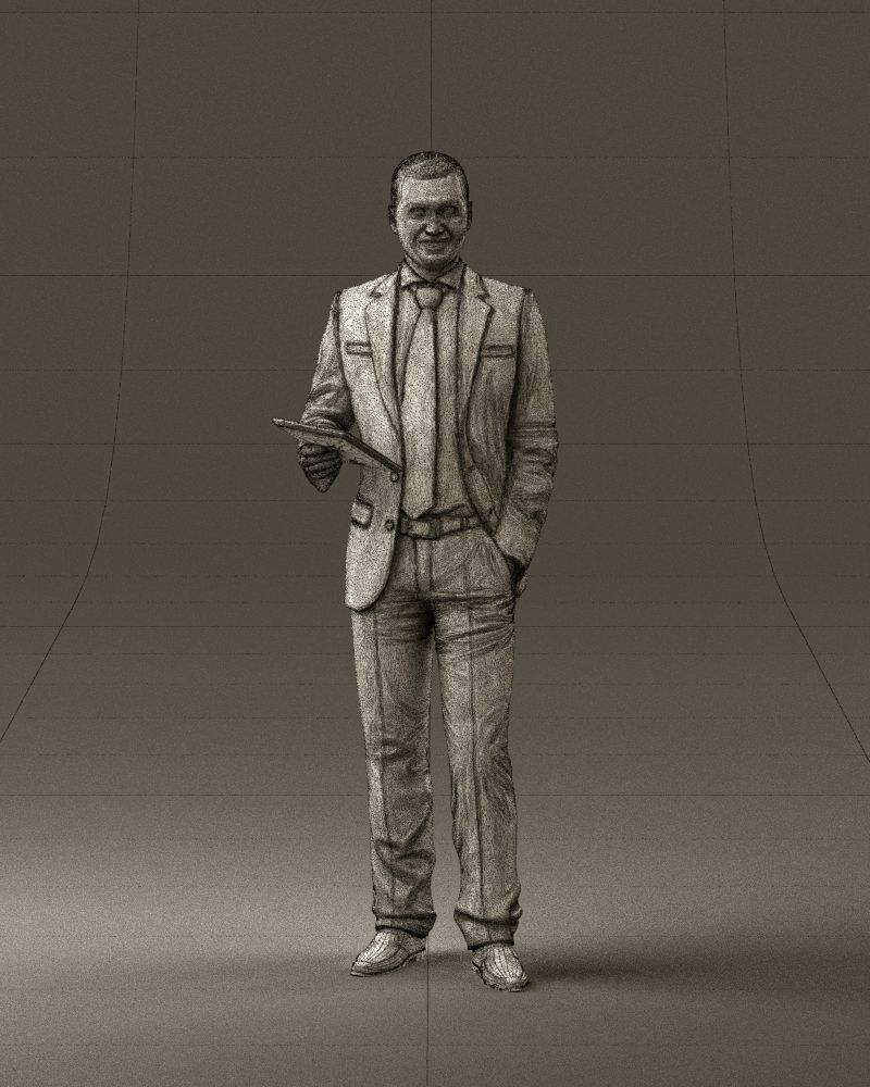 Man in blue suit ipad 0746 3D model_35