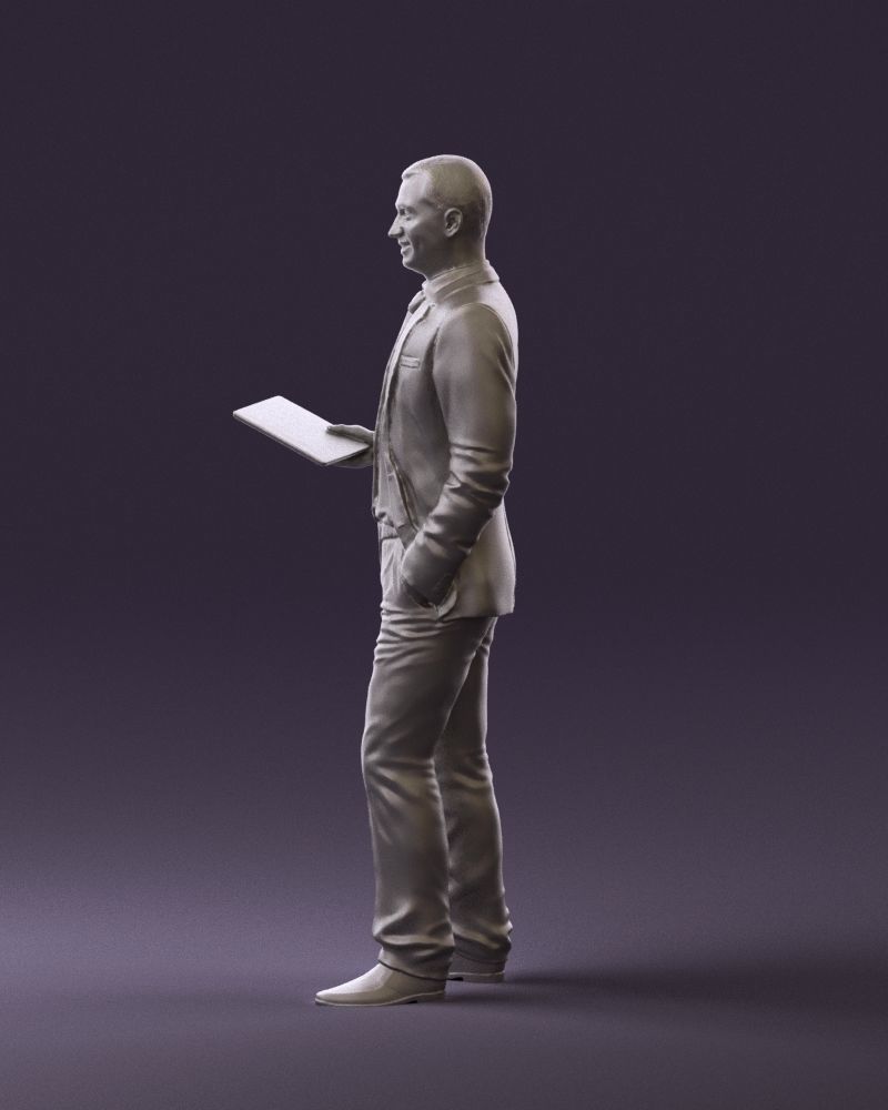 Man in blue suit ipad 0746 3D Print Ready 3D print model_16