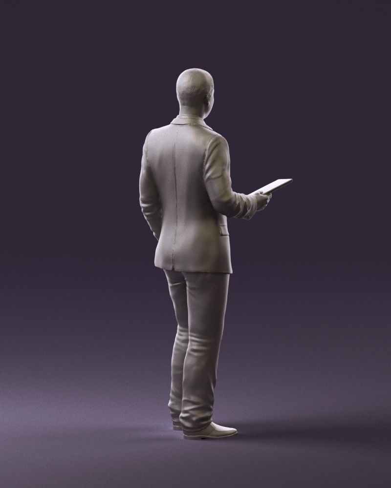 Man in blue suit ipad 0746 3D Print Ready 3D print model_10