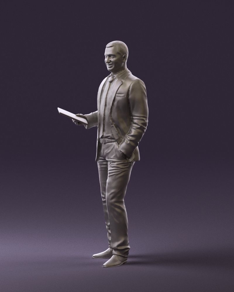 Man in blue suit ipad 0746 3D Print Ready 3D print model_18