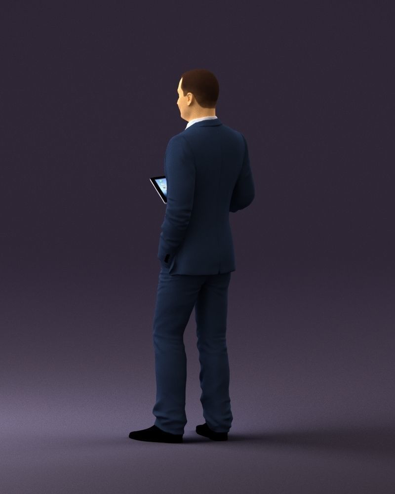 Man in blue suit ipad 0746 3D Print Ready 3D print model_15