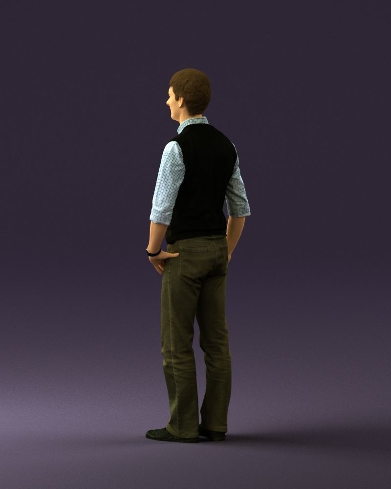 Man in green jeans 0747 3D Print Ready 3D print model_15