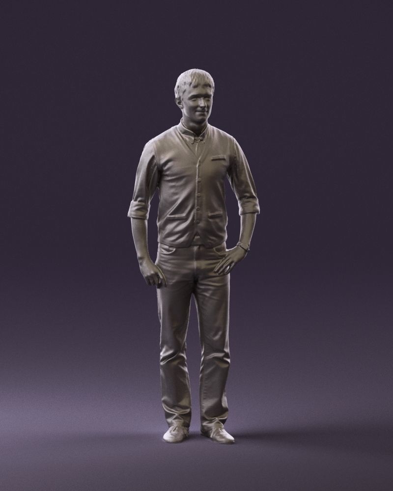 Man in green jeans 0747 3D Print Ready 3D print model_2