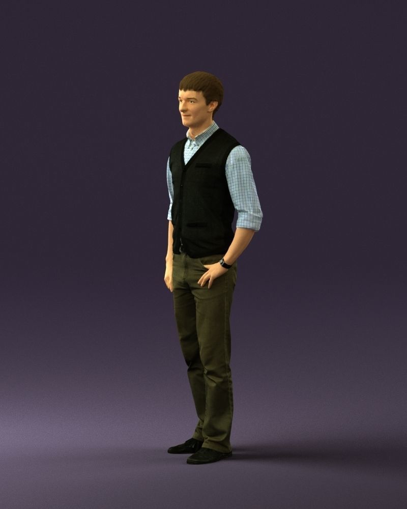 Man in green jeans 0747 3D Print Ready 3D print model_19