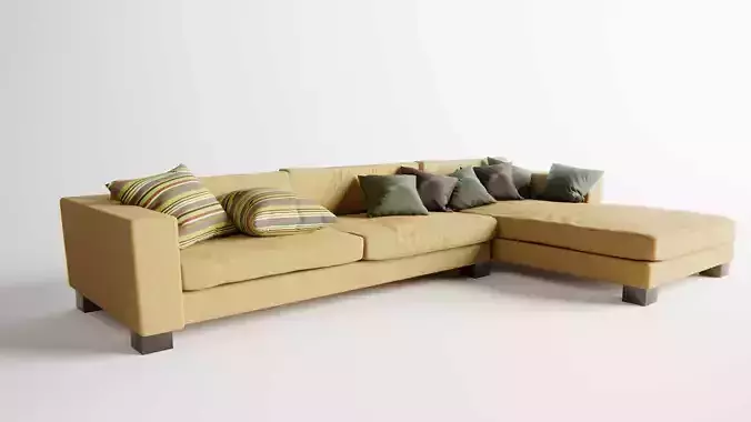 Beige Sectional Sofa
