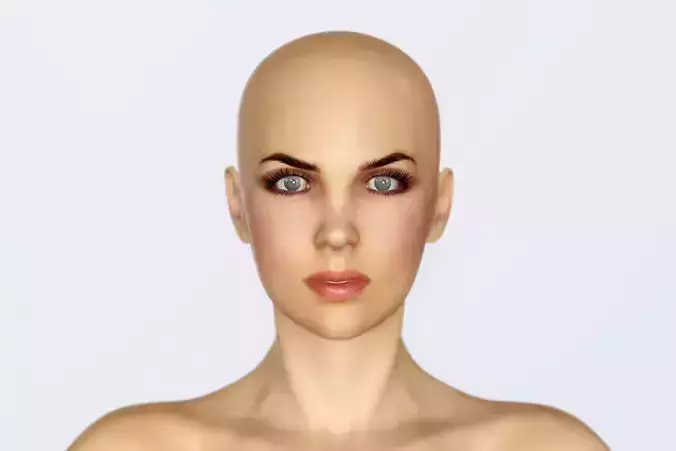 Realistic Female Base - Low Poly PBR