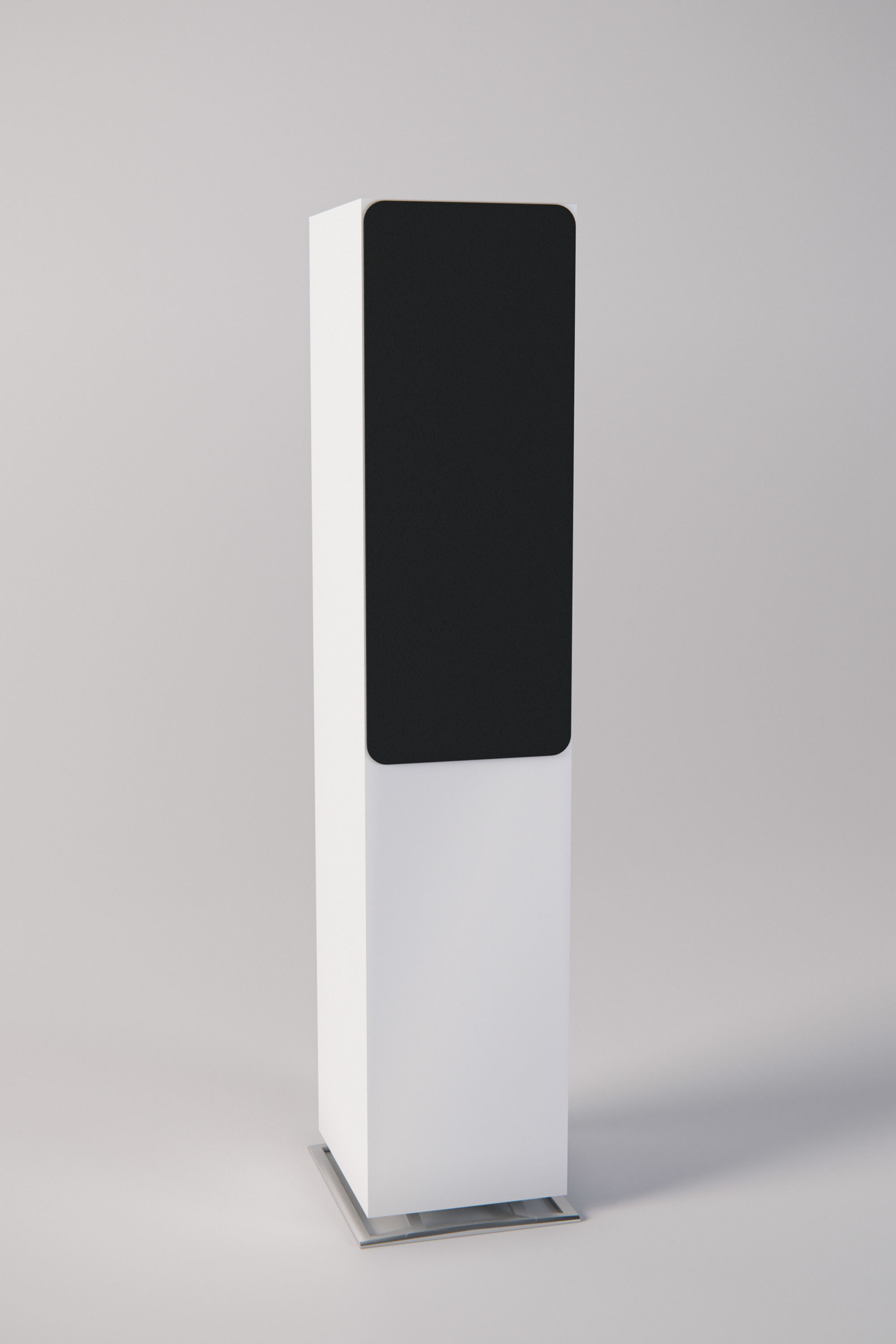 Set of speakers Low-poly 3D model_10