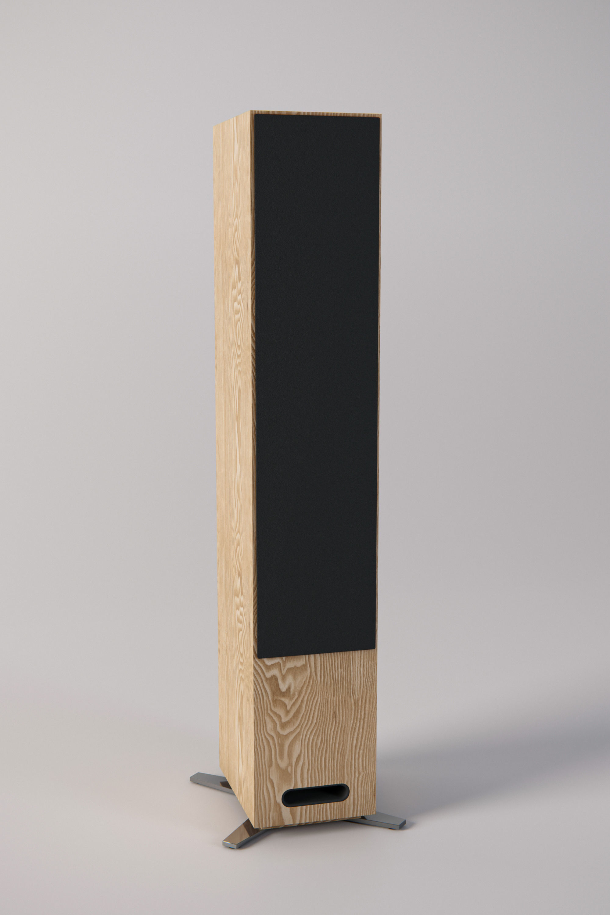 Set of speakers Low-poly 3D model_4