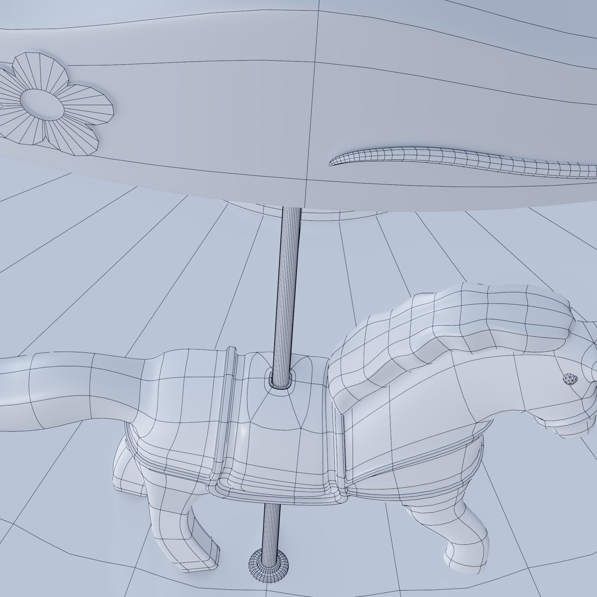 Musical  carousel 3D model_5