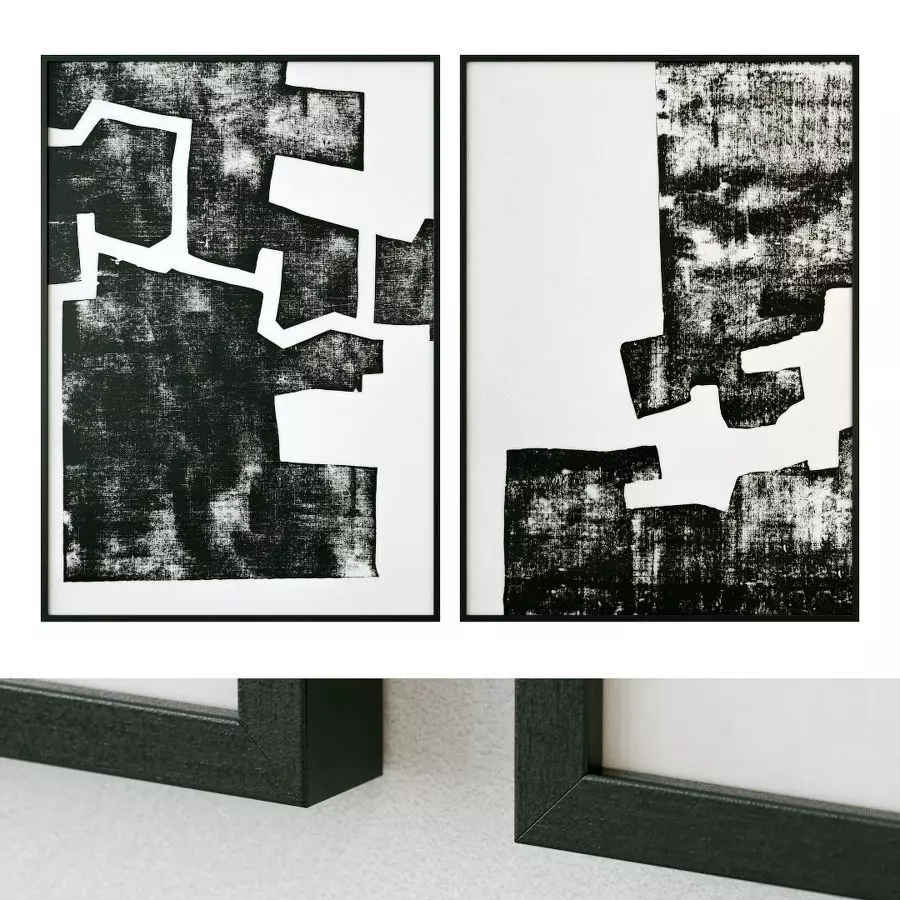 Gallery Wall 64 3D model_0