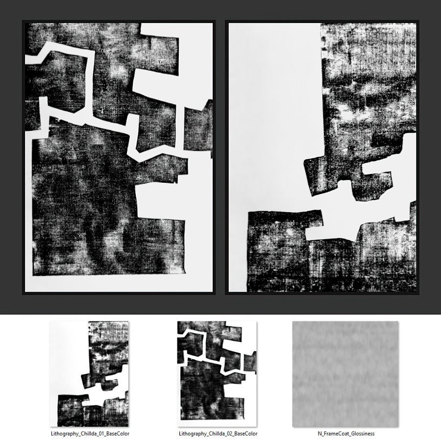 Gallery Wall 64 3D model_5