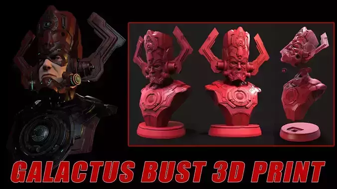 Galactus Bust 3D Print