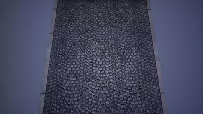 Park Road Low Poly Game Ready 