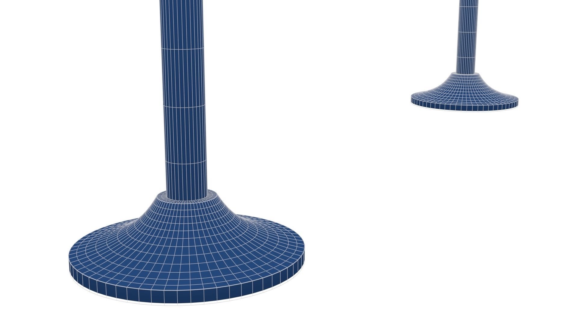 Rope Barrier Low-poly 3D model_27