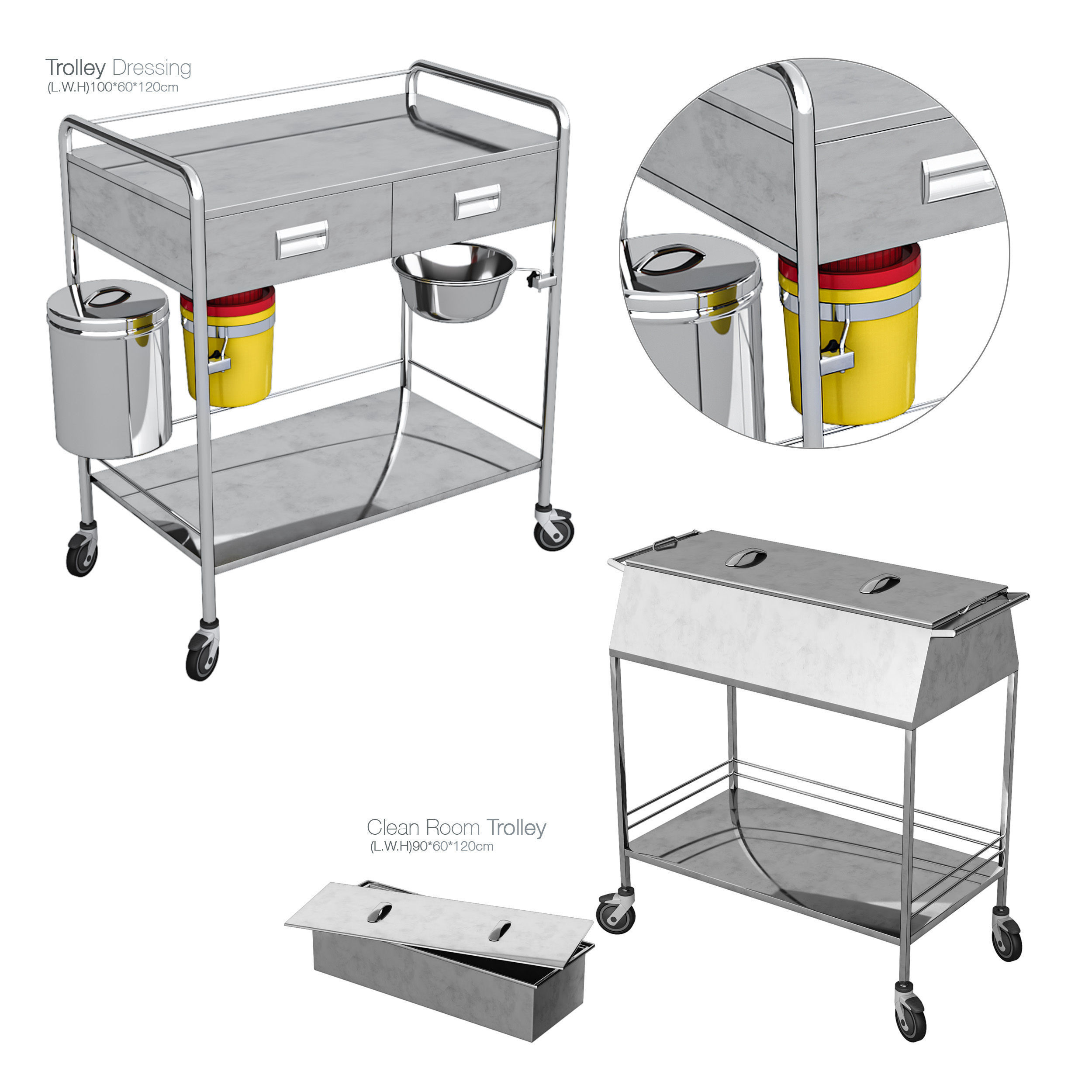 Hospital Equipment Collection 3D model_1