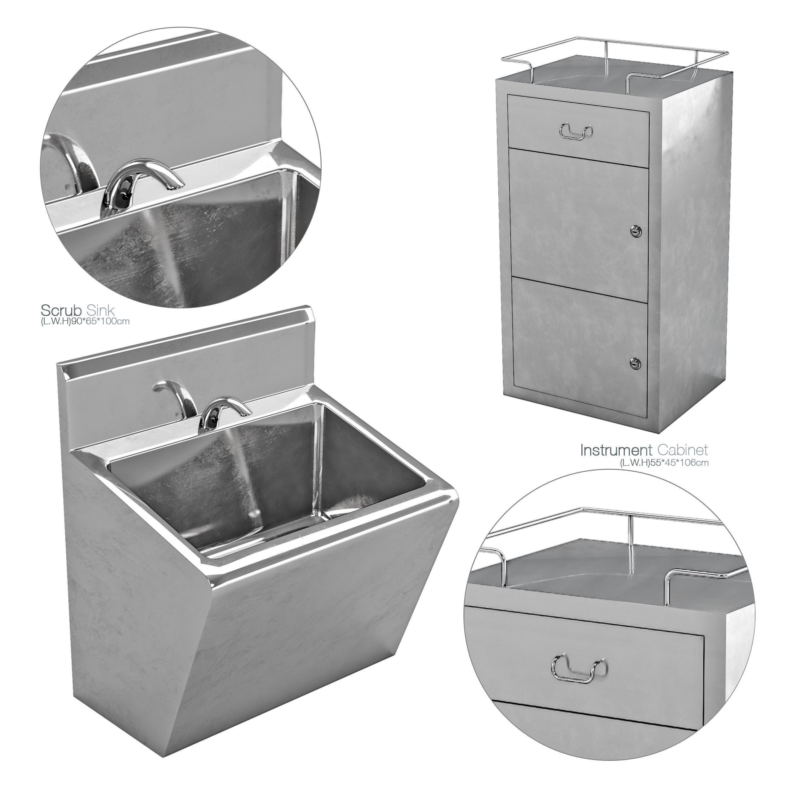 Hospital Equipment Collection 3D model_5