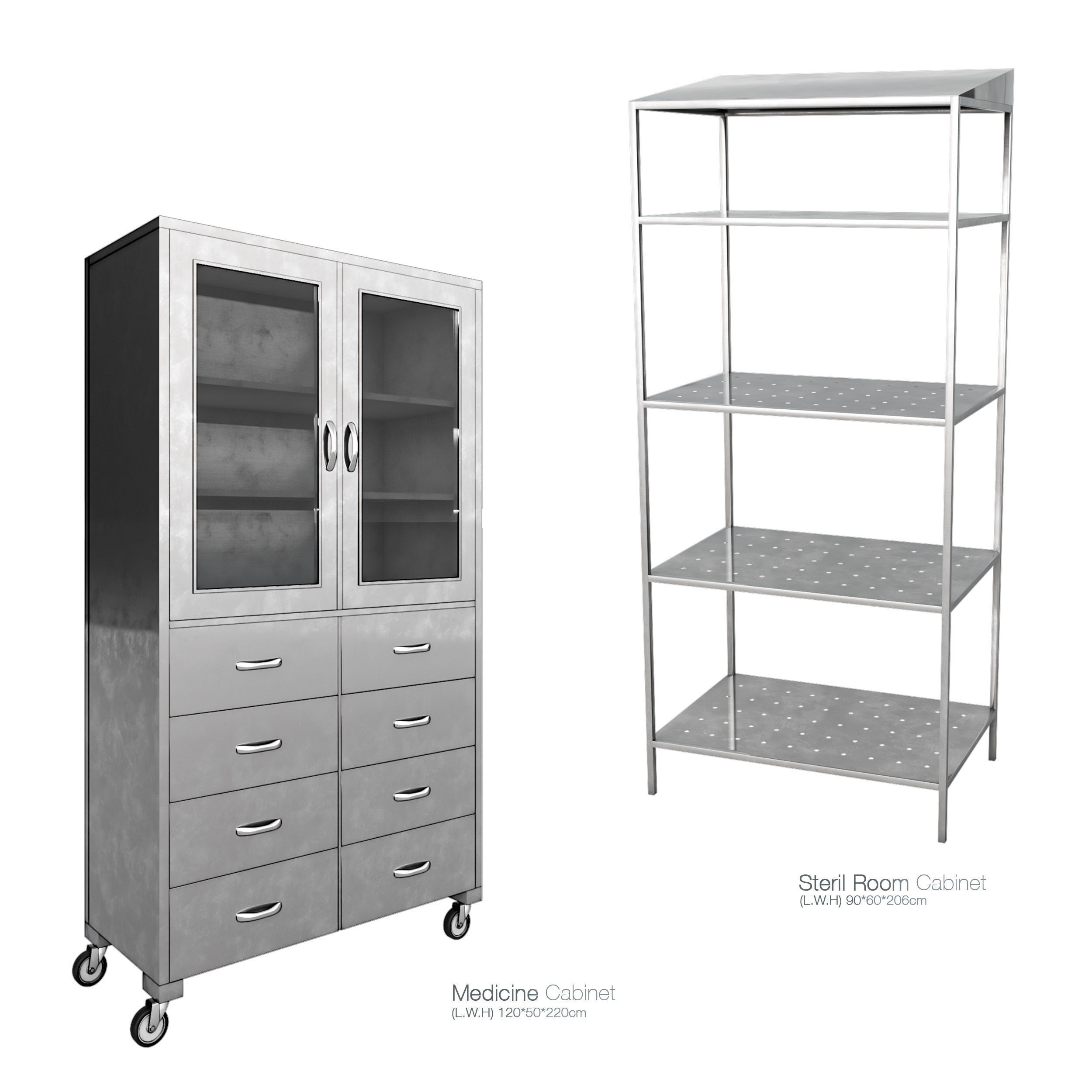 Hospital Equipment Collection 3D model_6