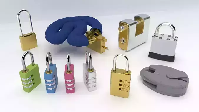 Security Furniture Pack Vol 4 - Padlocks