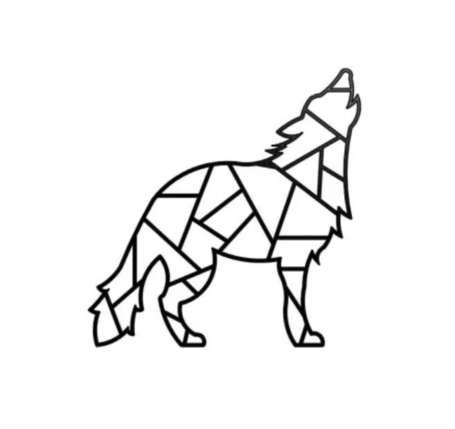 Wall Art Wolf 3D print model_0