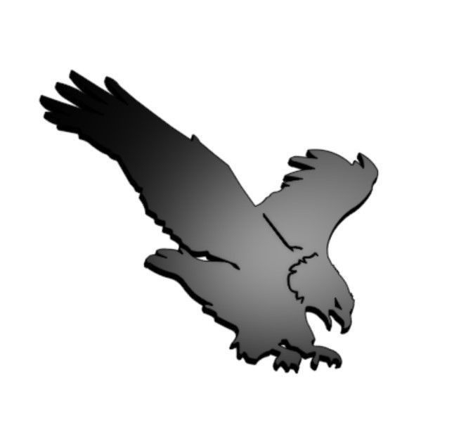 Wall Art Eagle 3D print model_1