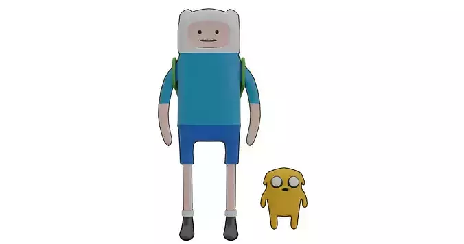 Finn and jake 3d model