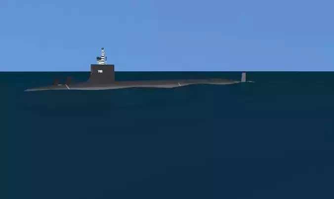 Virginia Class SSGN 799 USS Utah 3D model