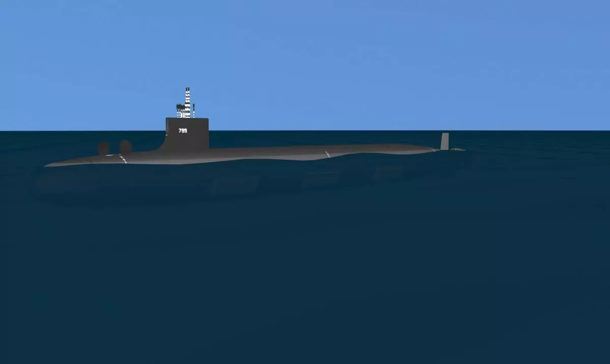 Virginia Class SSGN 799 USS Utah 3D model