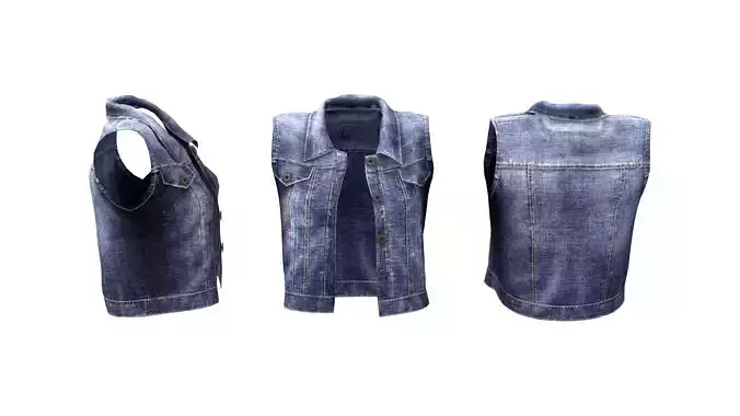 Ladies Denim Vest