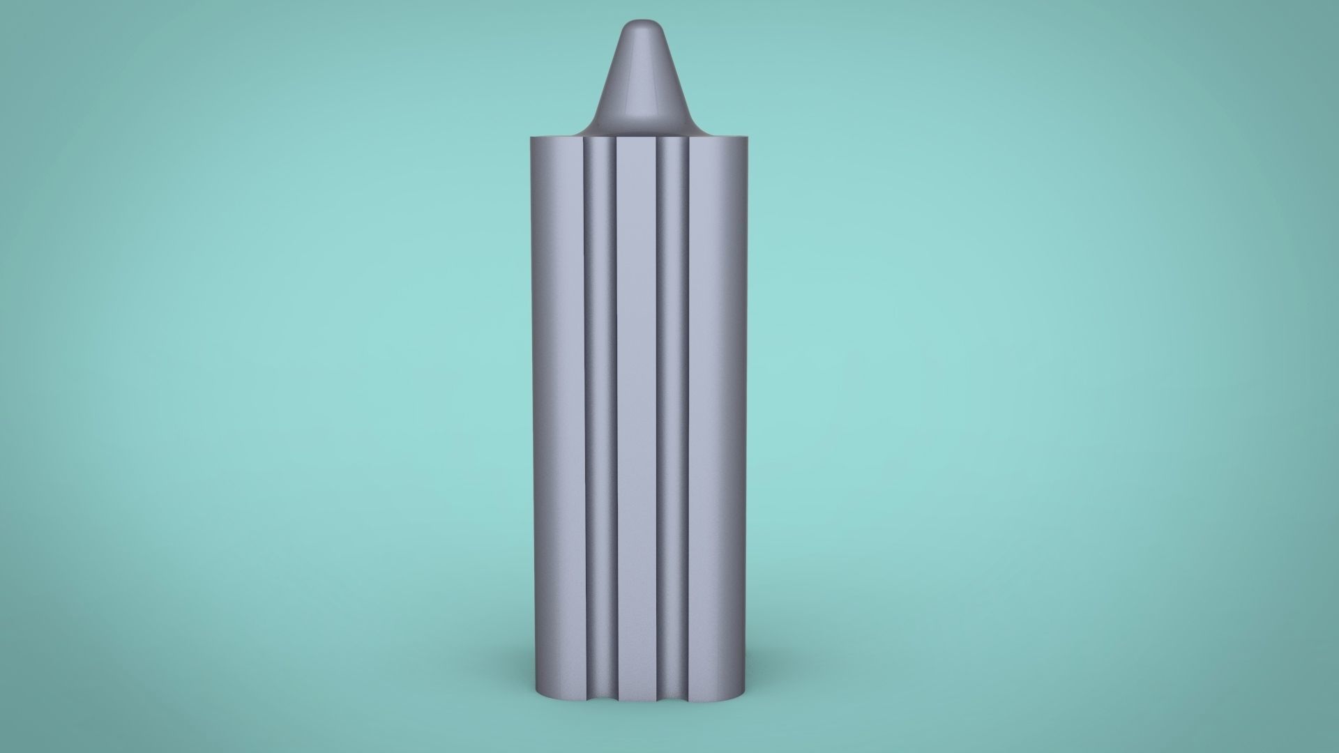 Columnar candle silicone mold 3D print model_5