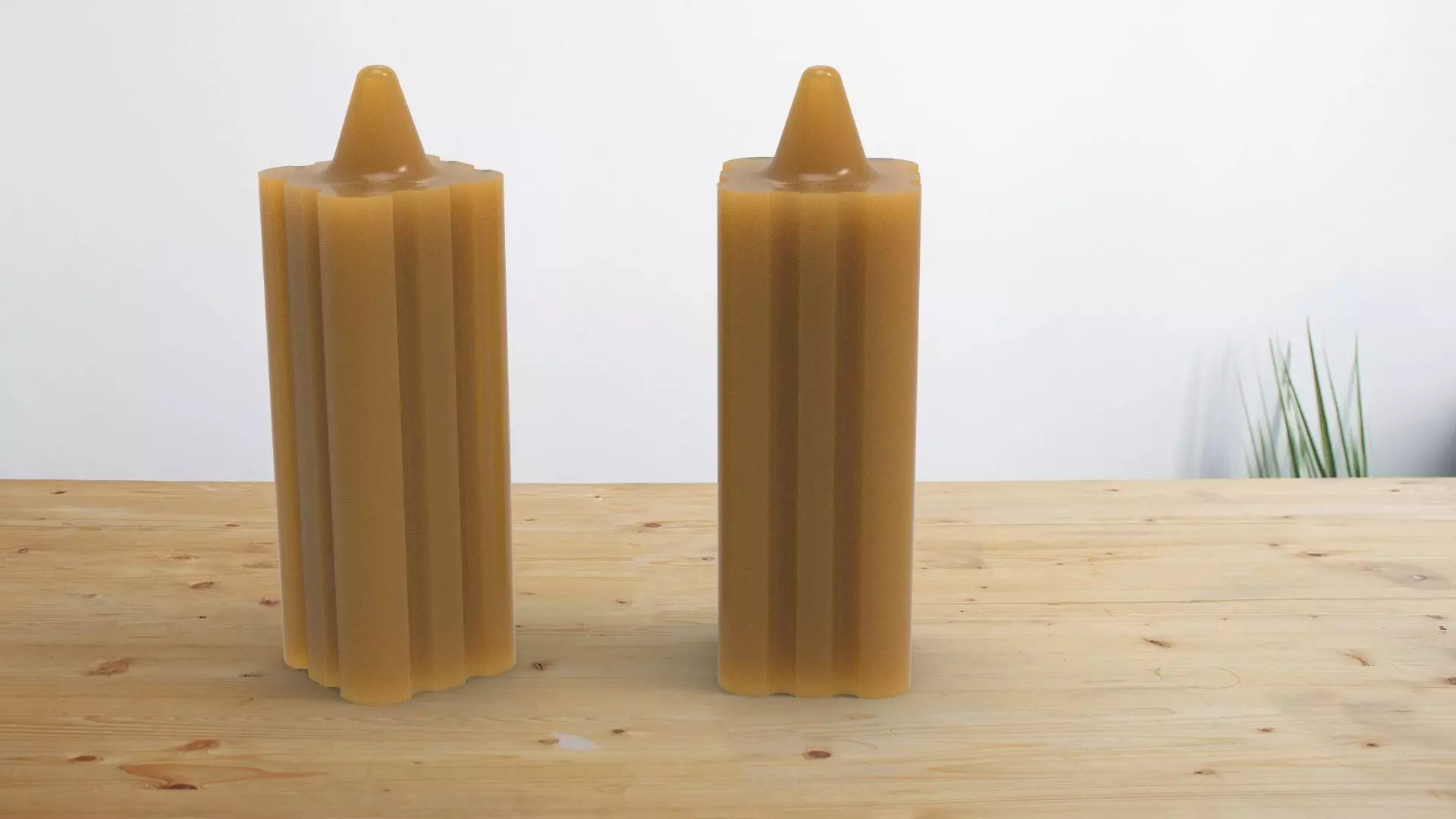 Columnar candle silicone mold 3D print model_0