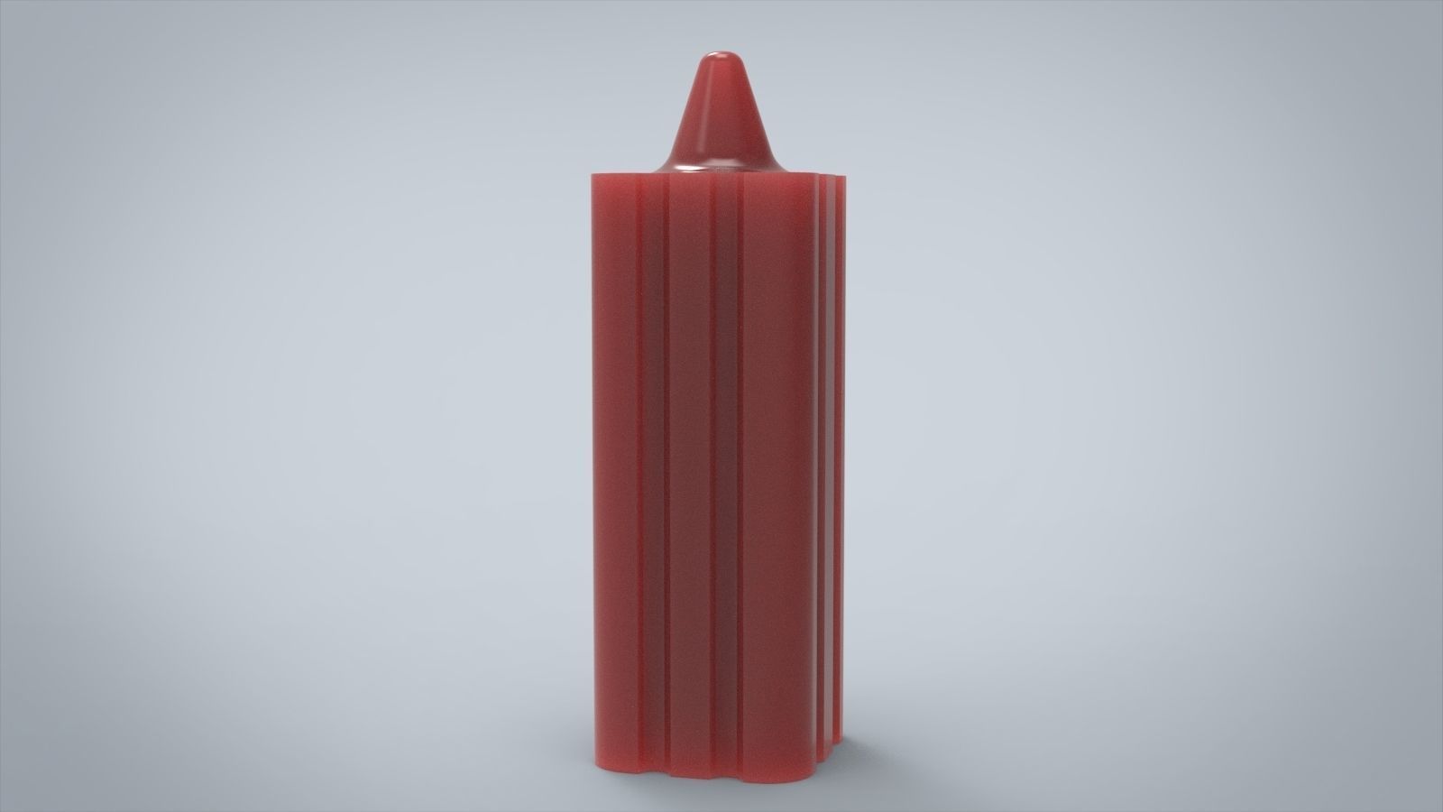 Columnar candle silicone mold 3D print model_2