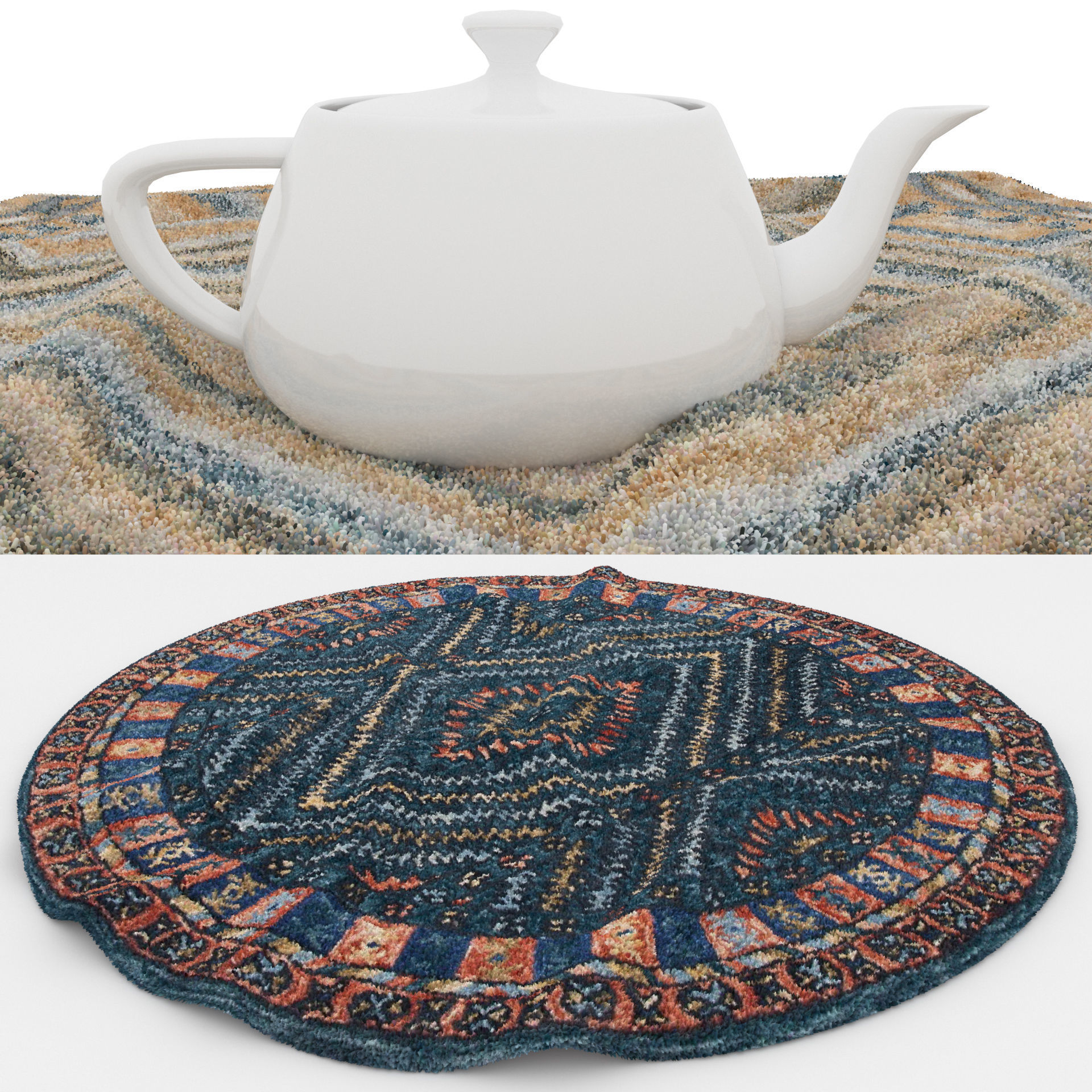 Rugs No 177 Low-poly 3D model_1