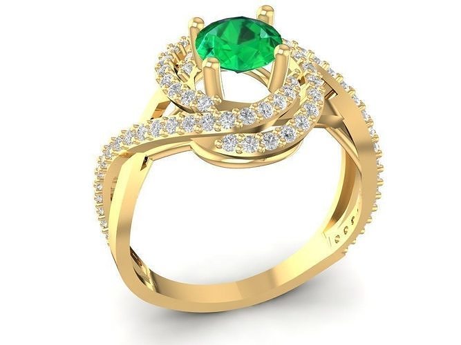 diamond ring for women 1177 3D print model