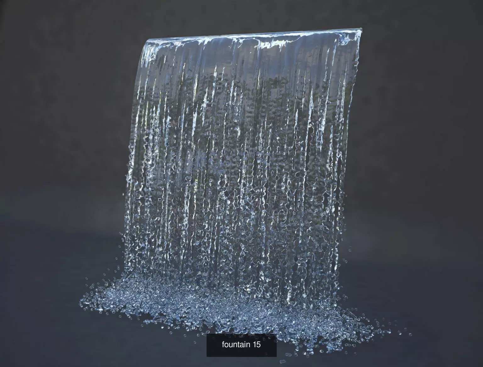 fountains waterfall 3D Model Collection_0