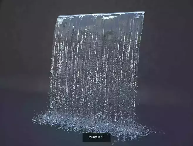 fountains waterfall 3D Model Collection
