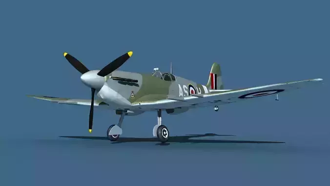 Supermarine Spitfire MkVI V01 3D model