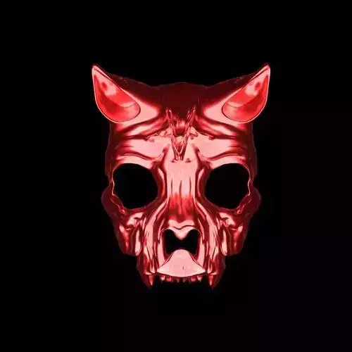 Cat skull mask 3D print model