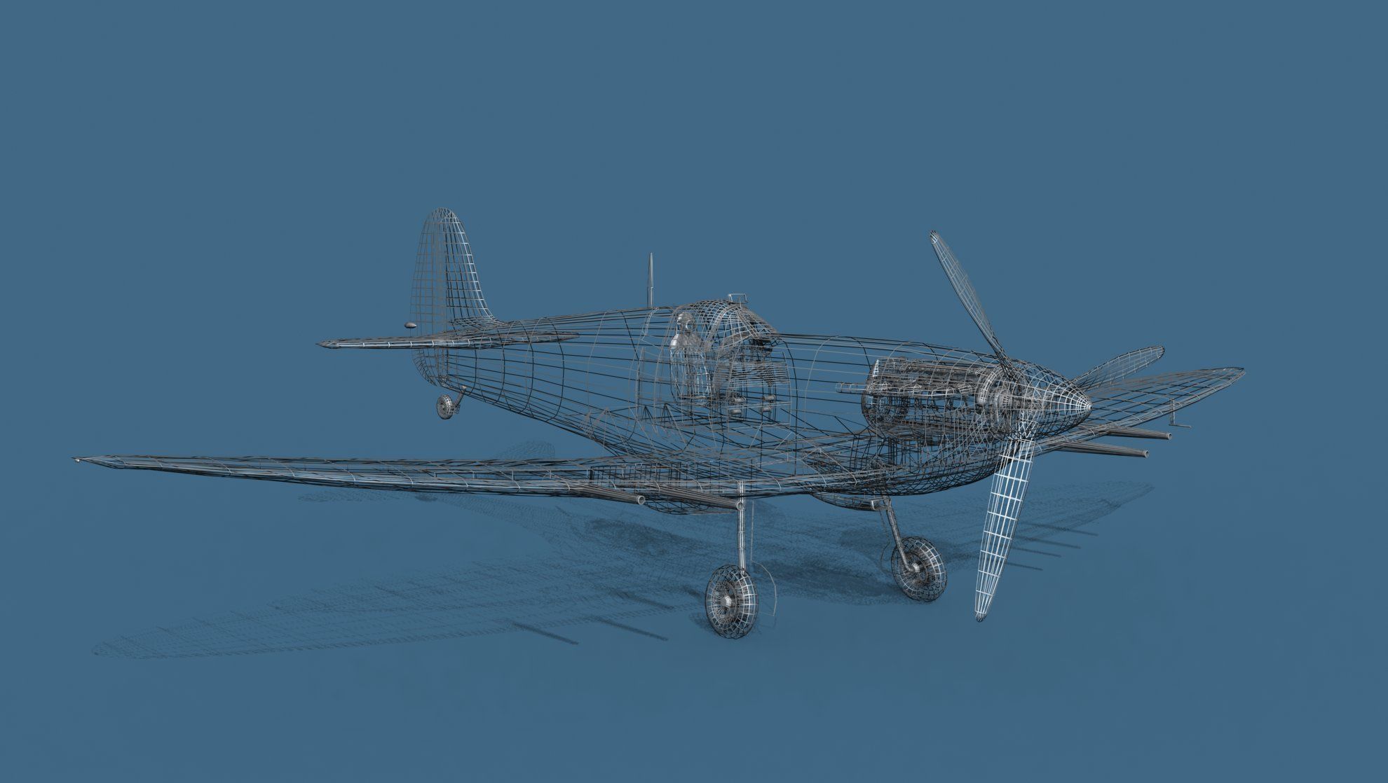 Supermarine Spitfire MkVI V03 3D model_13