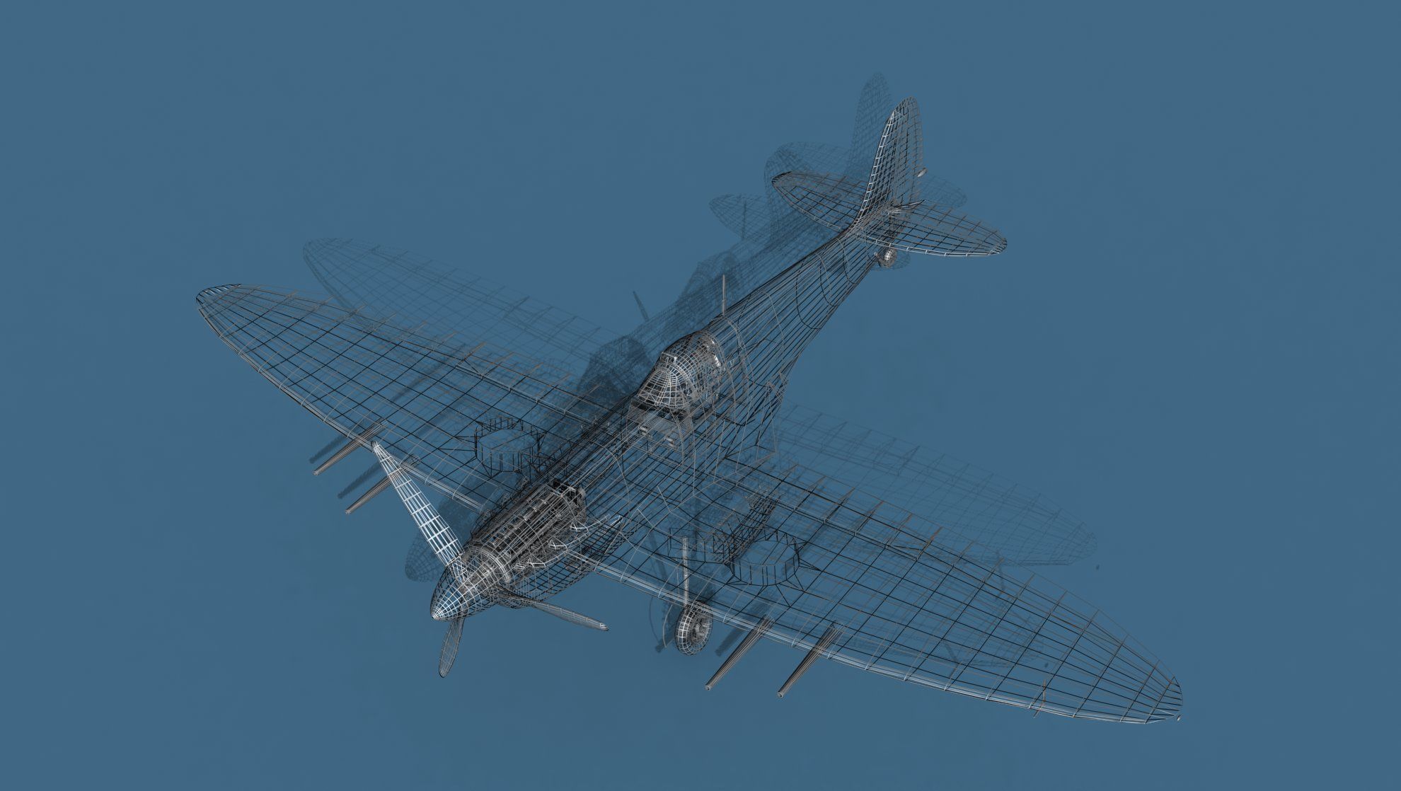 Supermarine Spitfire MkVI V03 3D model_17