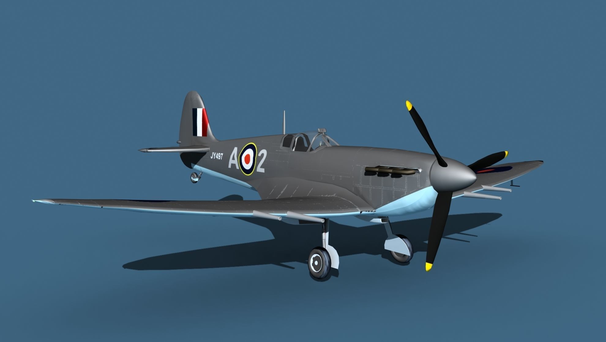 Supermarine Spitfire MkVI V04 3D model_3